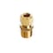 Homeplus+ ATC 3/8 in. Compression X 3/8 in. D Male Brass Connector 6JC120110701021 - alternate 2